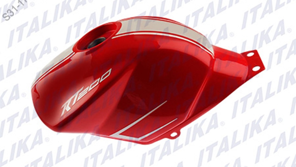 TANQUE COMBUSTIBLE ROJO BLANCO RT200 GP
