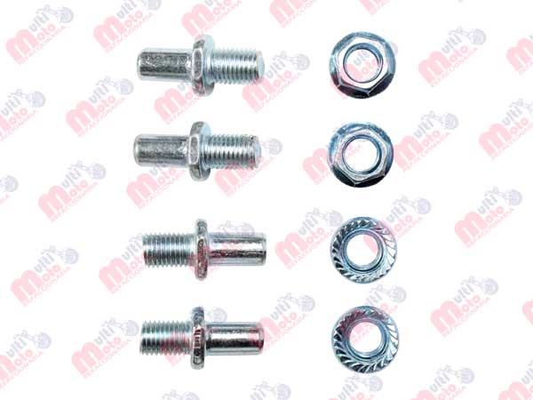 TORNILLO CON TUERCA ENGRANE TRASERO ITALIKA FORZA 150 (JGO)