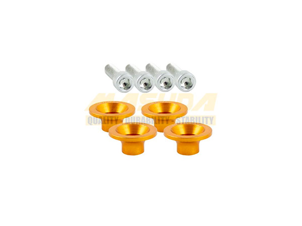 TORNILLO DECORATIVO ALUMINIO CONICO M6 DORADO