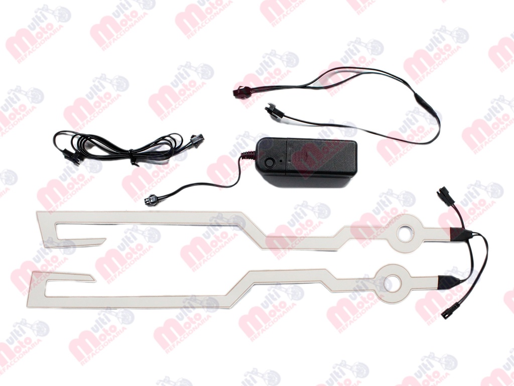 Luces led casco diseño tribal color Blanco MEK