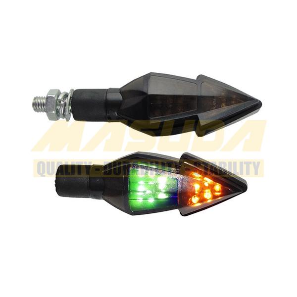 DIRECCIONAL BI-COLOR 12V 14 LED'S 4 CABLES LUZ AMARILLO/VERDE