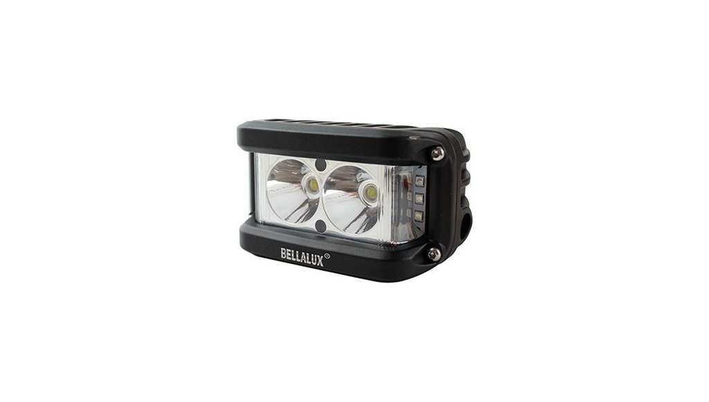 FARO AUXILIAR HYPER LEDS IR-Z19 C/ALARMA LUZ AMARILLO 12-80V 20W 4200LM
