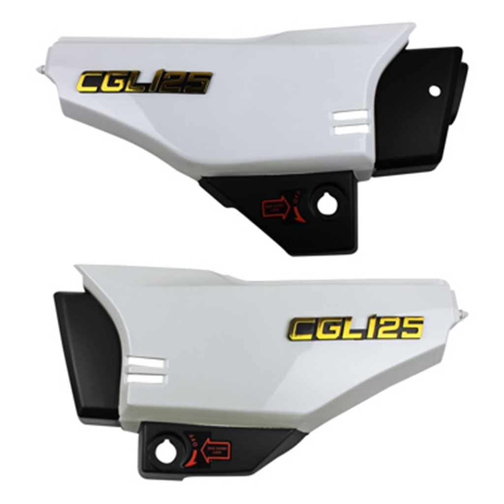 TAPA LATERAL DER/IZQ SET HN CGL 125 TOOL (12-19)(BLANCA)