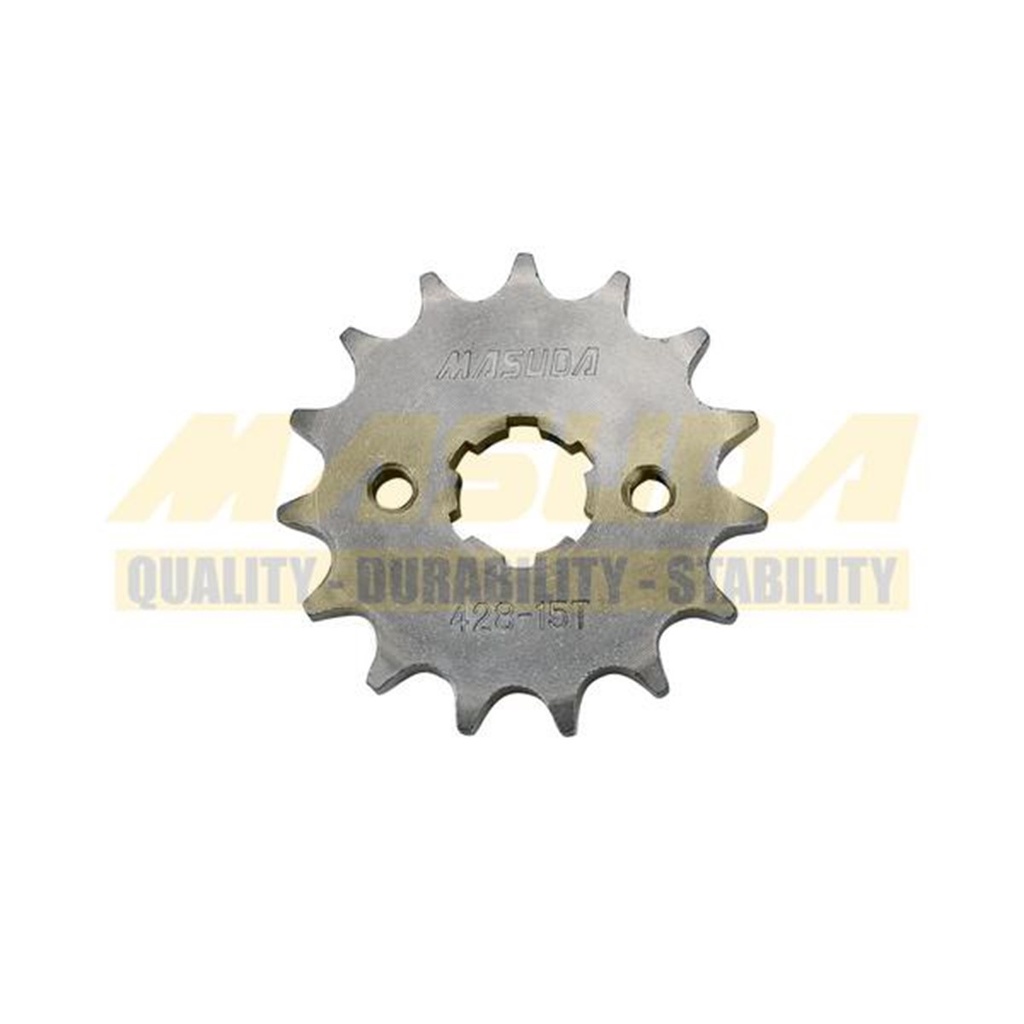 ENGRANE DELANTERO ACERO #1045 MASUDA 15T FT150/FT150GT/FORZA150