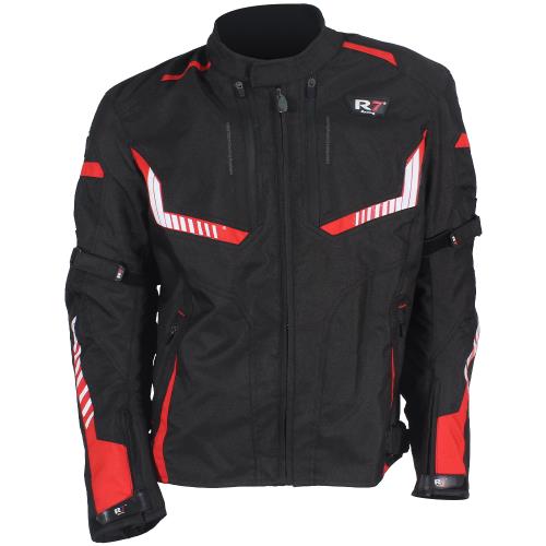 CHAMARRA DEPORTIVA R7 RACING L NGO/ROJ R7-119 TEXTIL
