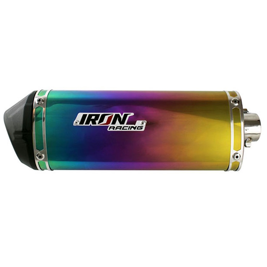 SILENCIADOR DE TUBO ESCAPE COLA UNIVERSAL P/MOTOCICLETA IR9000 COLORIDO