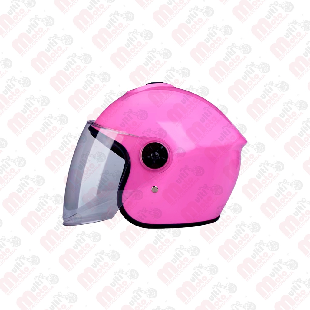CASCO NIÑO ABIERTO ROSA
