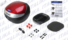 CAJA PORTAOBJETOS ROJA GS150 LED CAJA