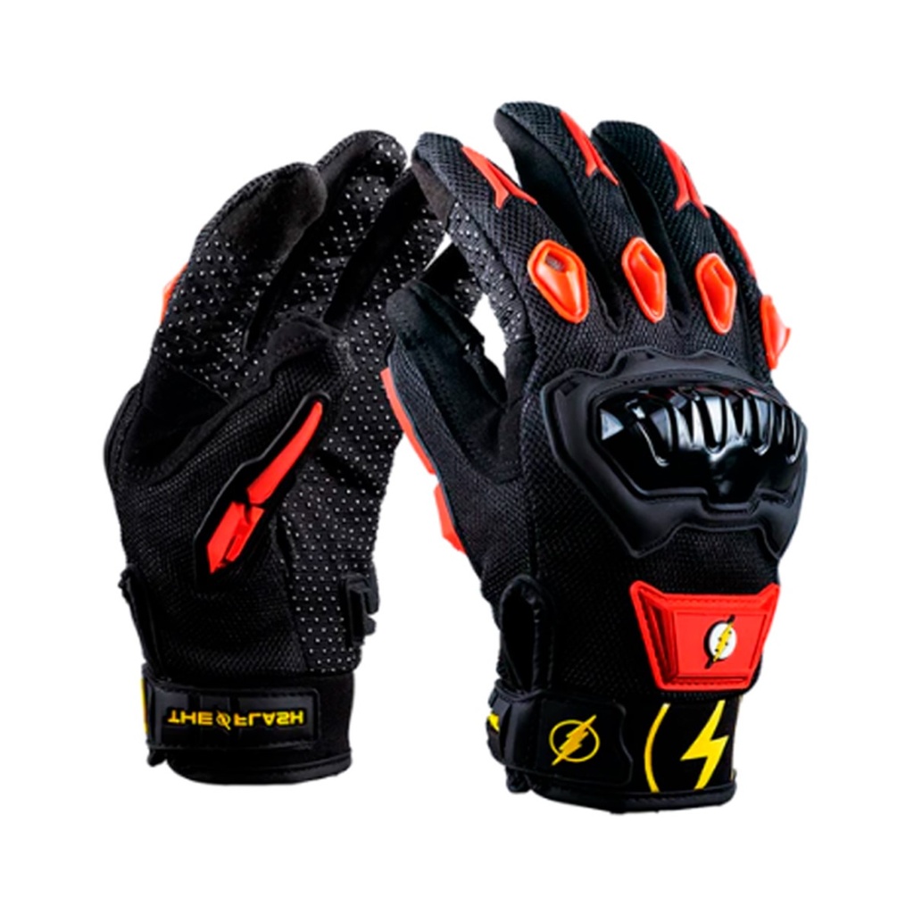 DC GUANTE DELTA FLASH NEGRO/ROJO XLs