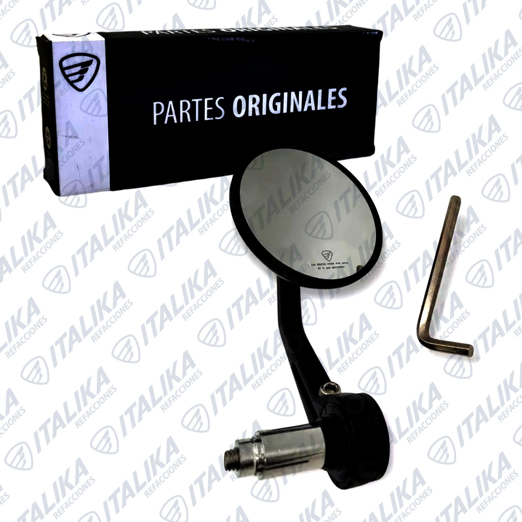 ESPEJO DER CON ISOTIPO Y LEYENDA TC250