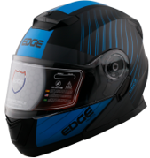 CASCO ABATIBLE JET 2 MX-7  NEGRO/AZUL BRILLANTE   XXL