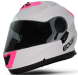 CASCO ABATIBLE JET 2 BLANCO/ROSA BRILLANTE  M