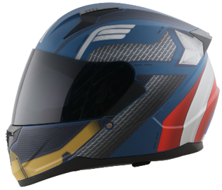 CASCO EDGE / MARVEL CAPITAN AMERICA MATE  XXL (copia)