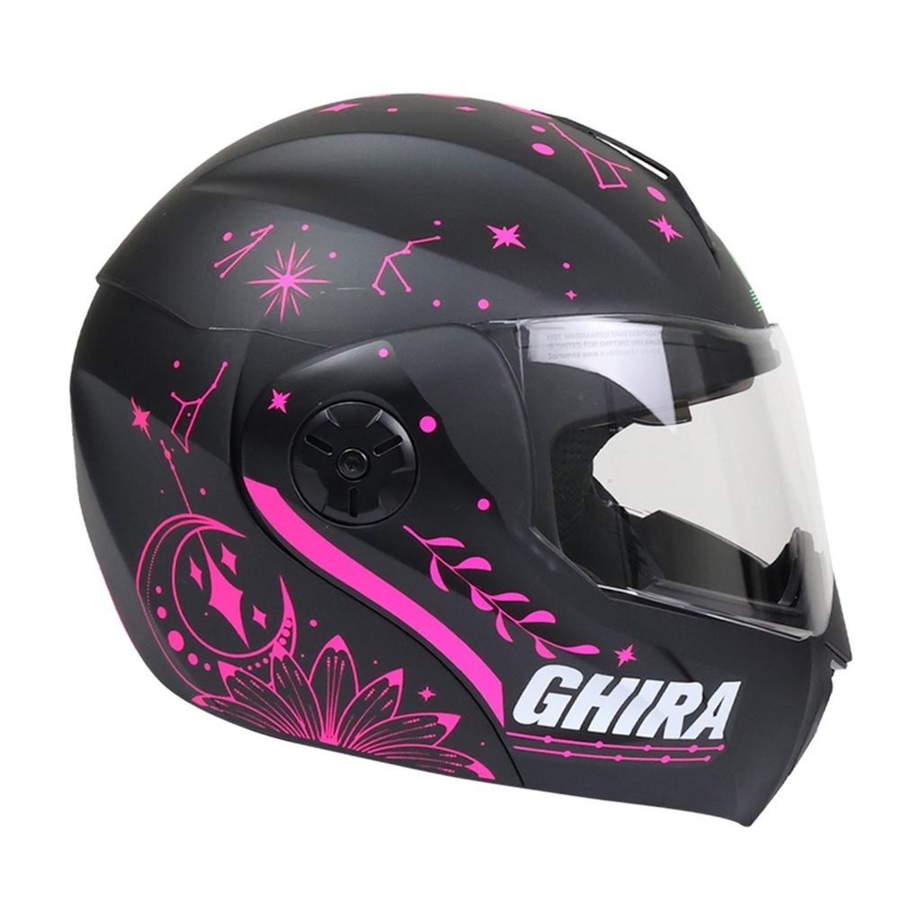 CASCO GHIRA GH1000 ROSA MATE NITE S  ABATIBLE SVS