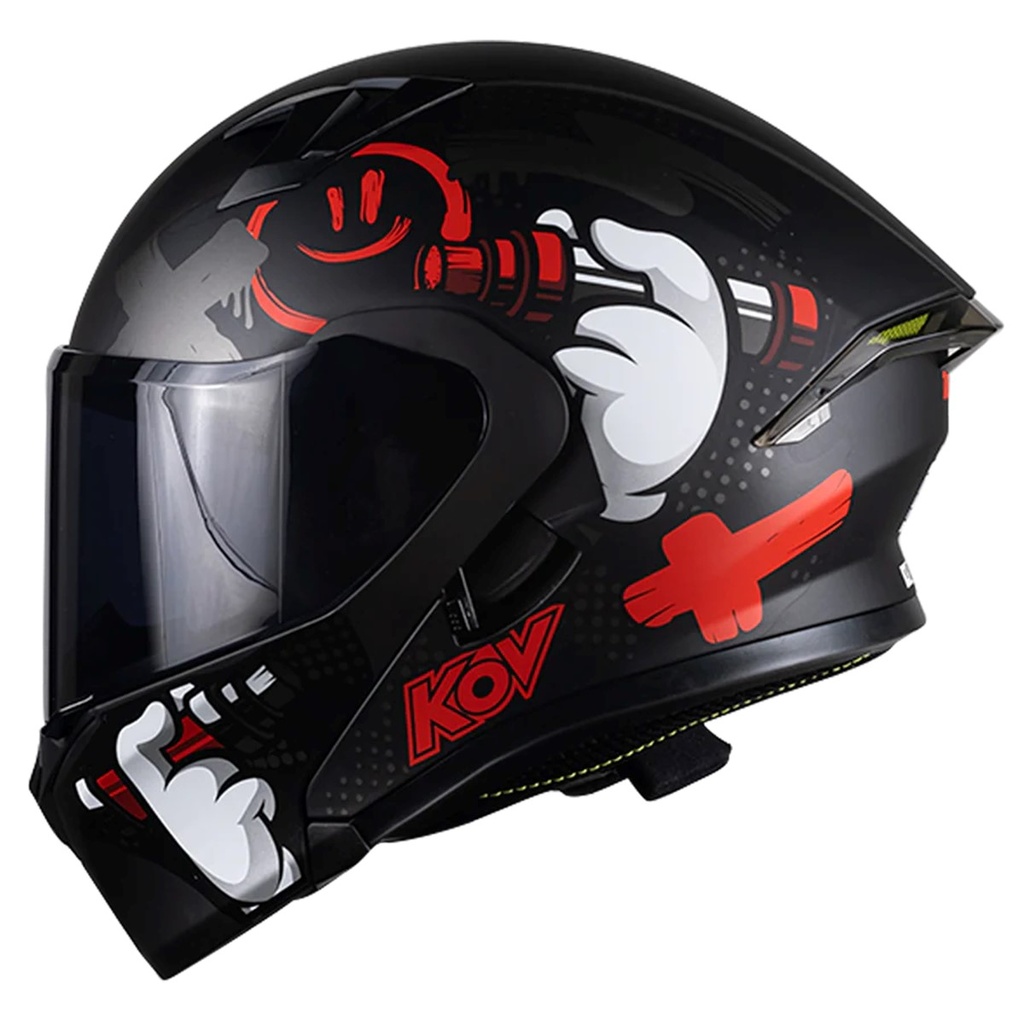 KOV CASCO FURIA TAGGER ROJO M