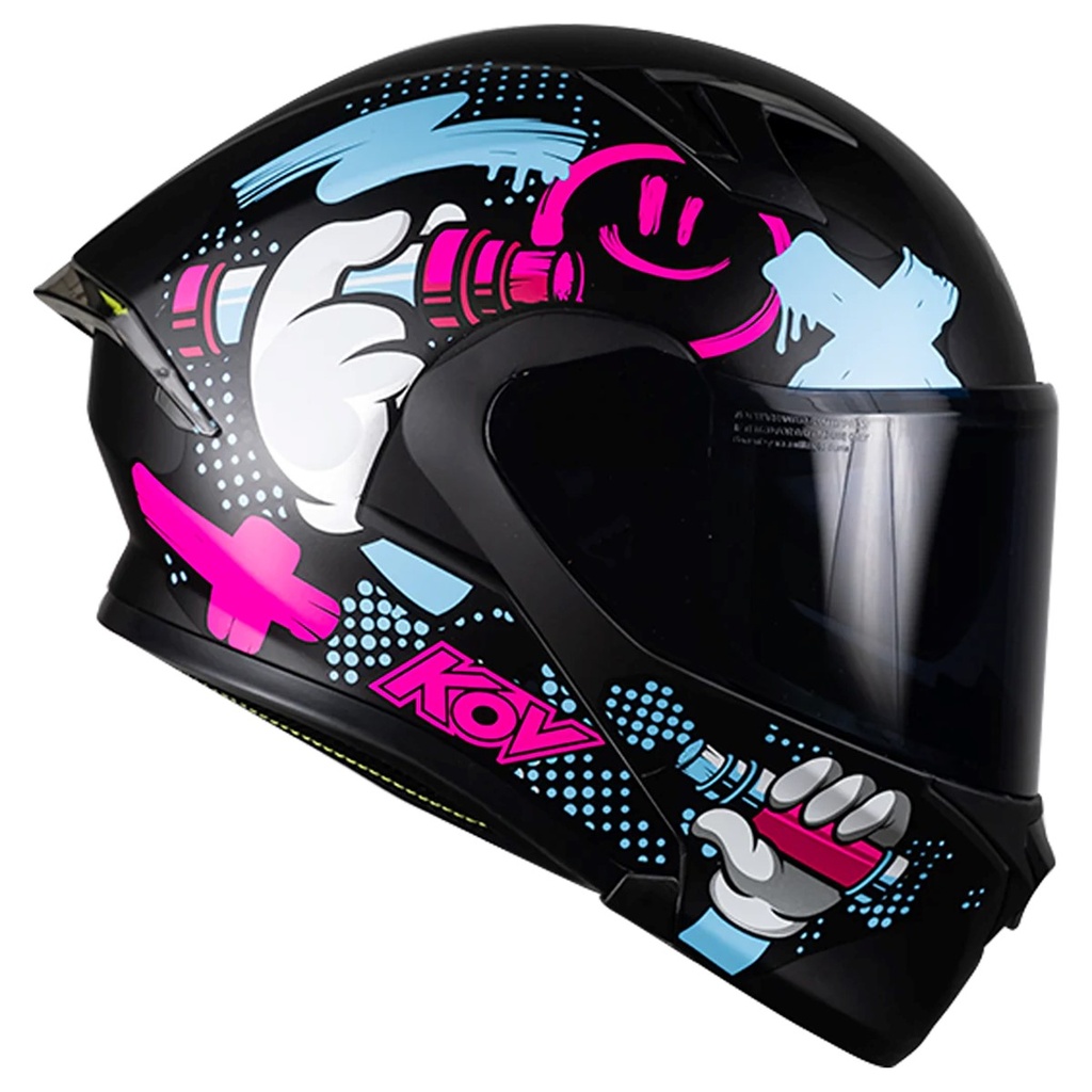 KOV CASCO FURIA TAGGER MORADO M