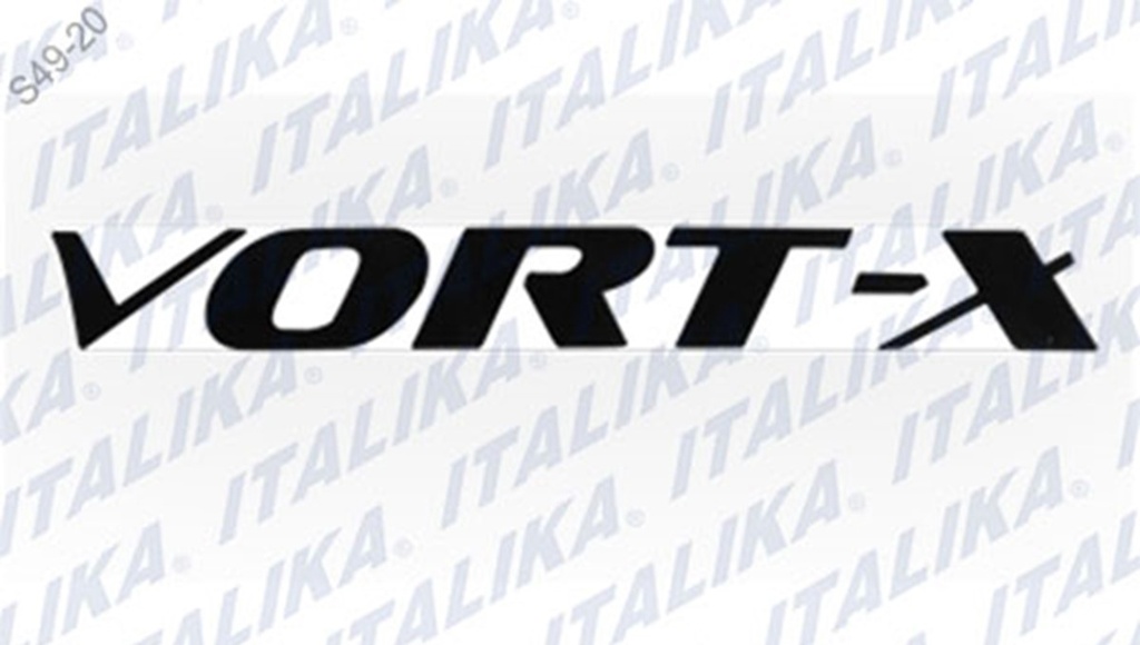 ETIQUETA VORT-X CUBIERTA IZQ ROJO VORT-X 300R