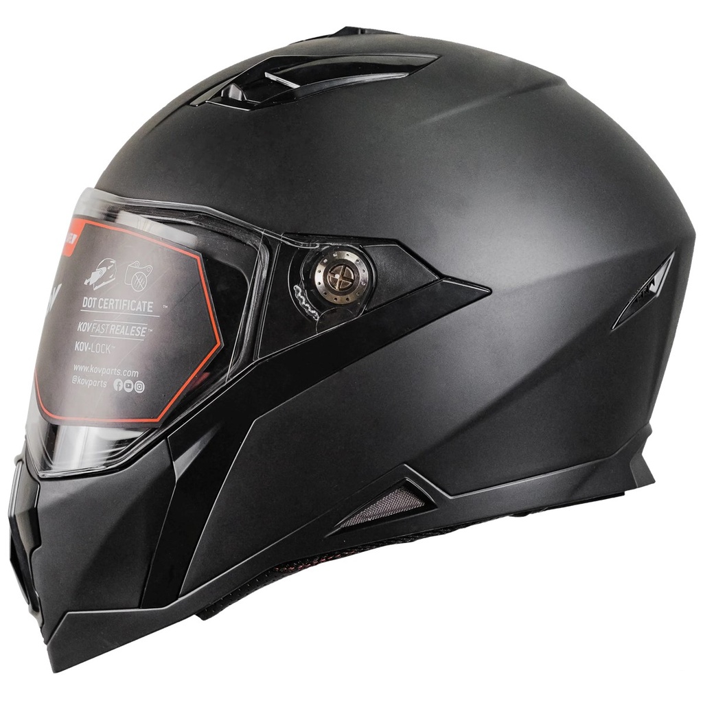 KOV CASCO JET SOLIDO NEGRO MATE XL