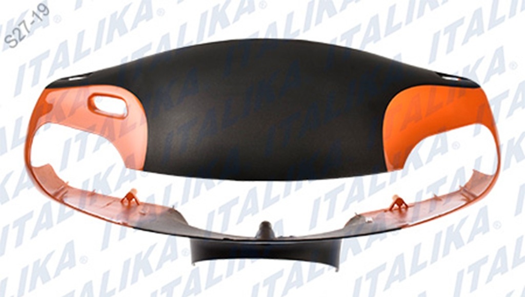 CUBIERTA FR MANUBRIO NEGRO NARANJA DS125
