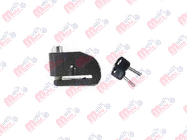 CANDADO DE ALARMA ANTIRROBO PARA DISCO FRENO DE MOTOCICLETA IR-31 5.5MM NEGRO