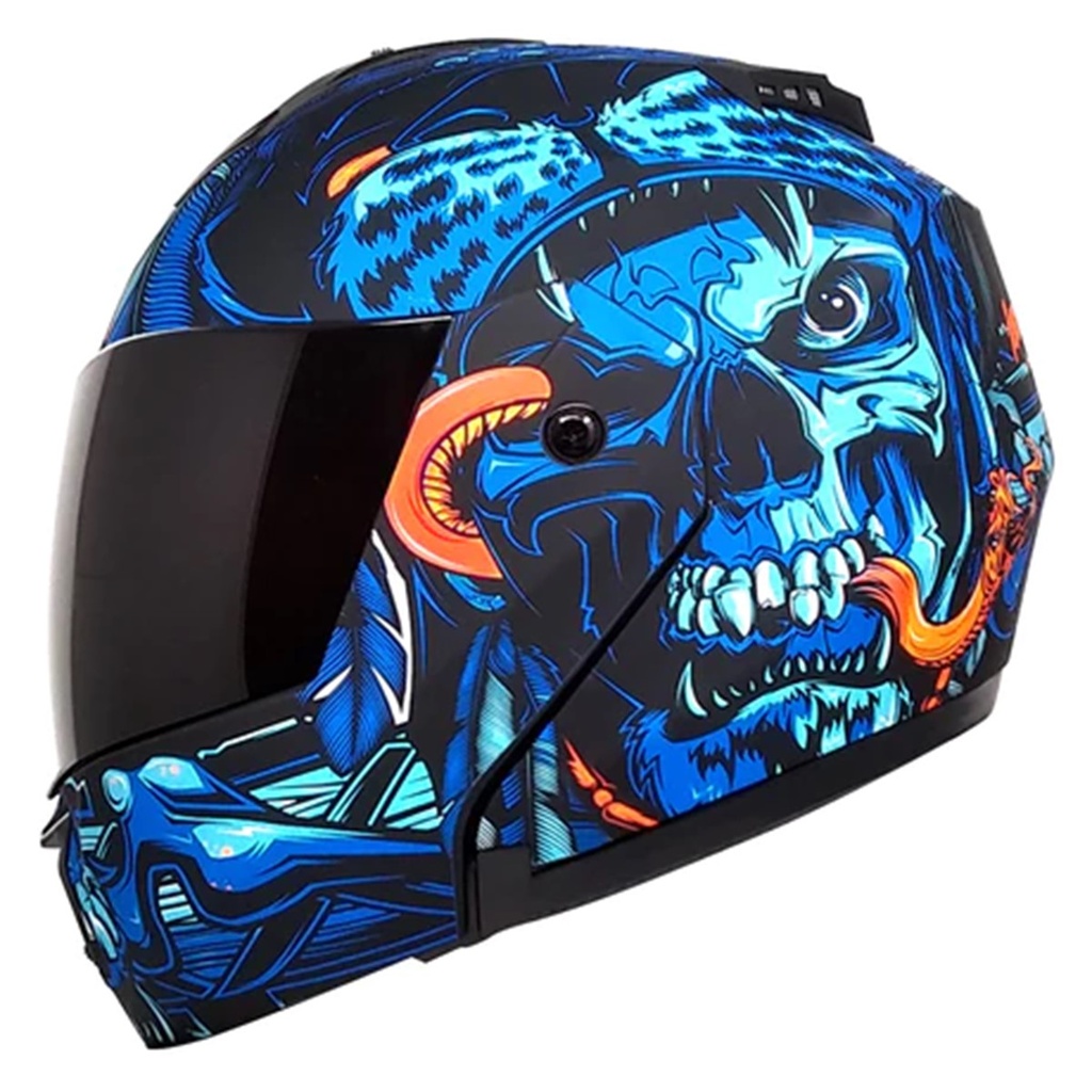 CASCO KOV STEALTH TLATOANI AZUL XXL