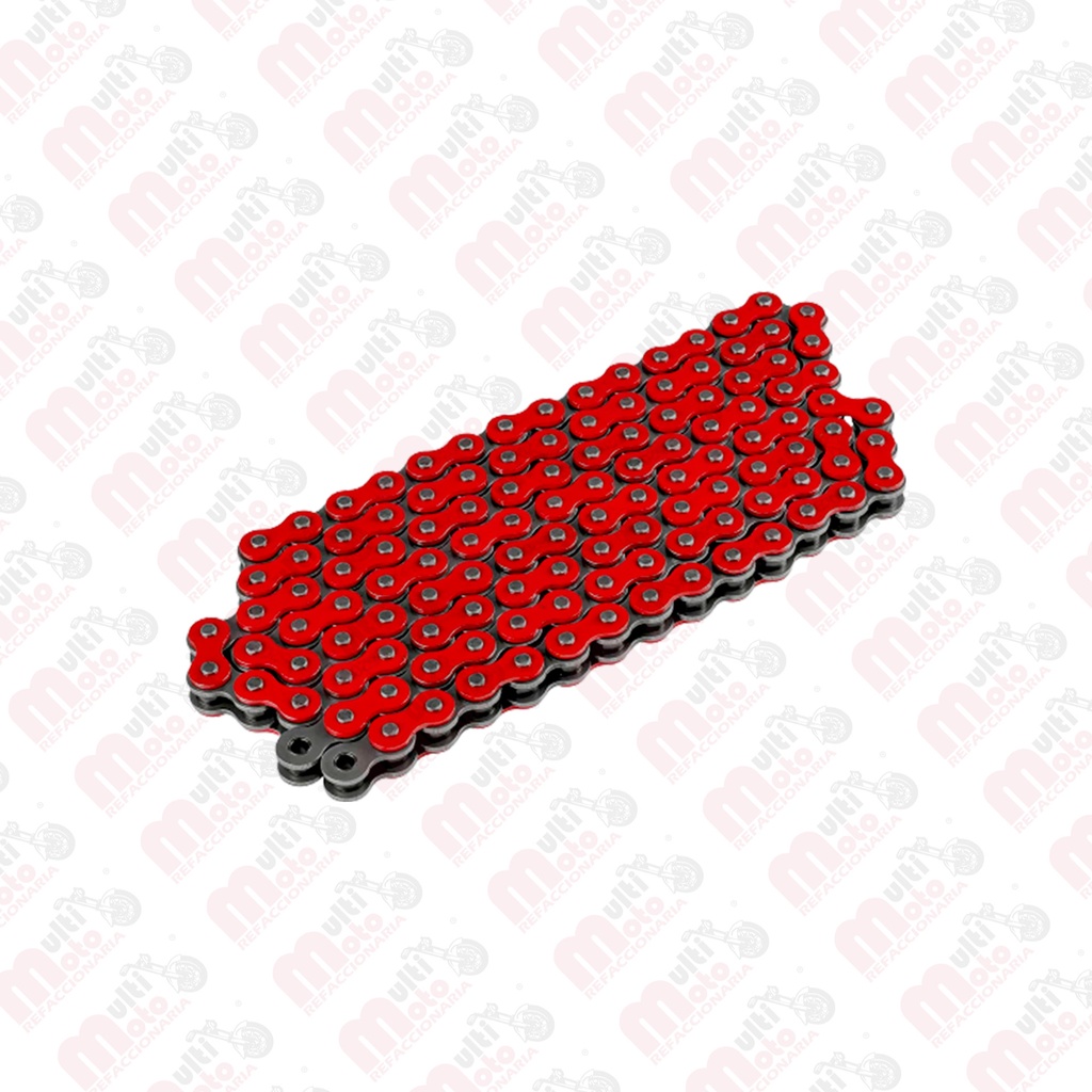 CADENA DE COLOR ROJO 428H-136L