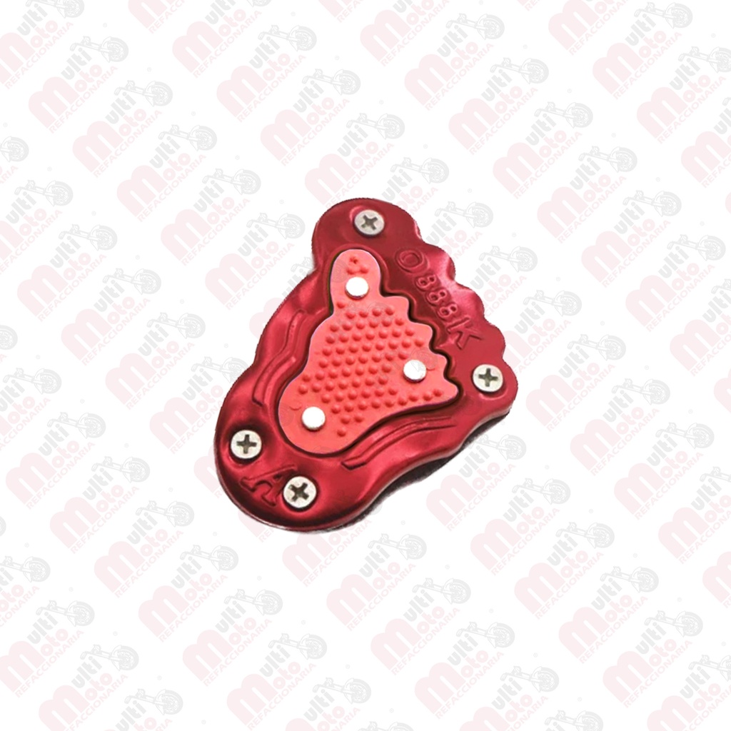 PEDAL DE FRENO CON HUELLA ROJO/ROSA