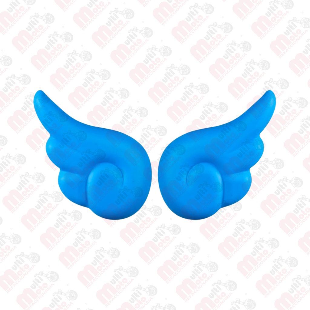 Adorno alas de angel para casco azul