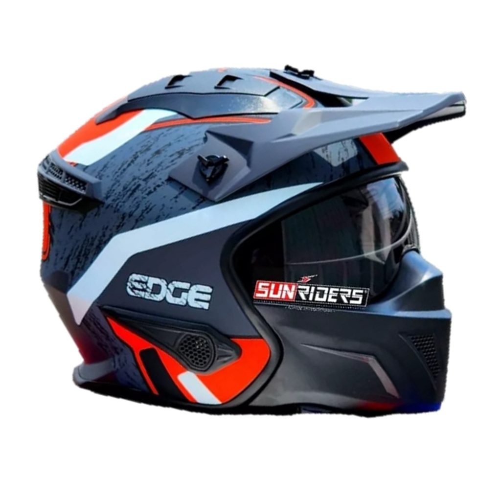 CASCO KOMBAT NEGRO/ROJO   MATE    L