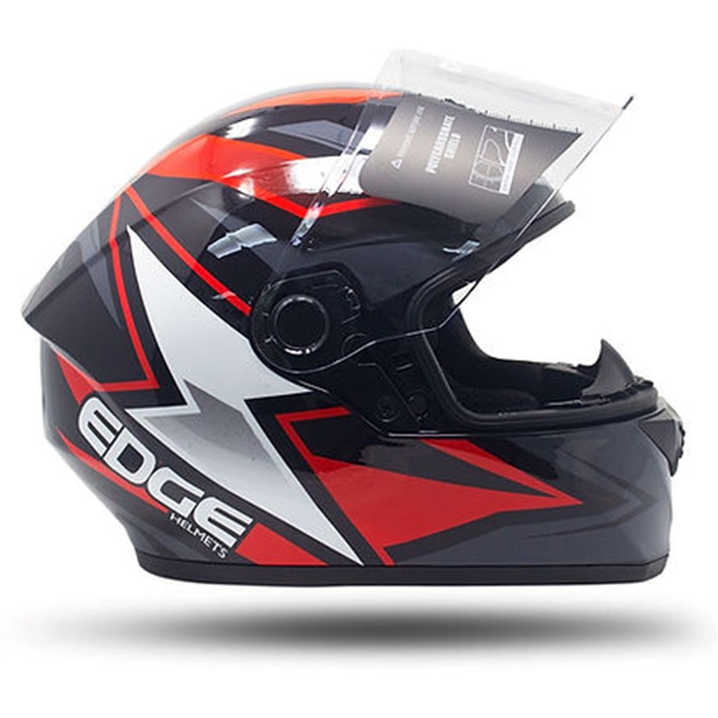 CASCO INTEGRAL GT500 SHOOK NEGRO/ROJO L
