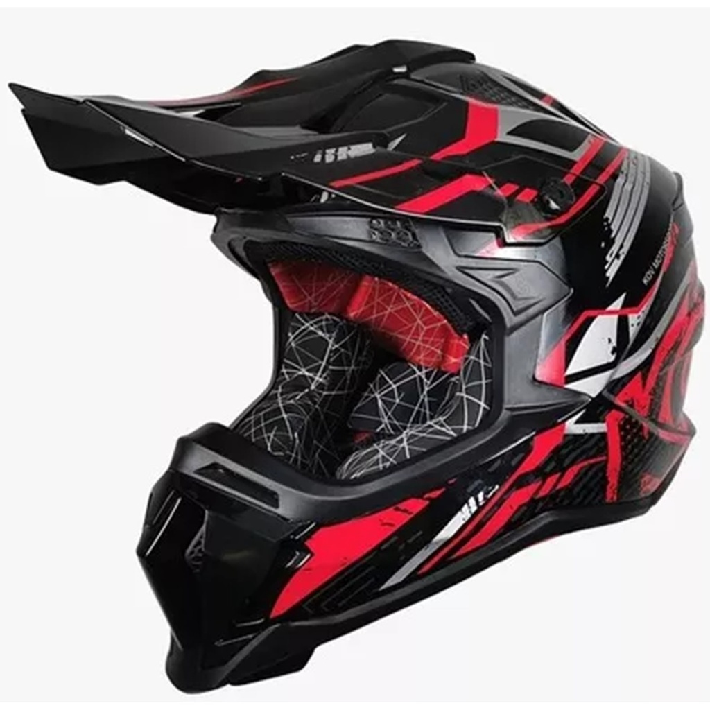 KOV CASCO CROSS DIRT ROJO L