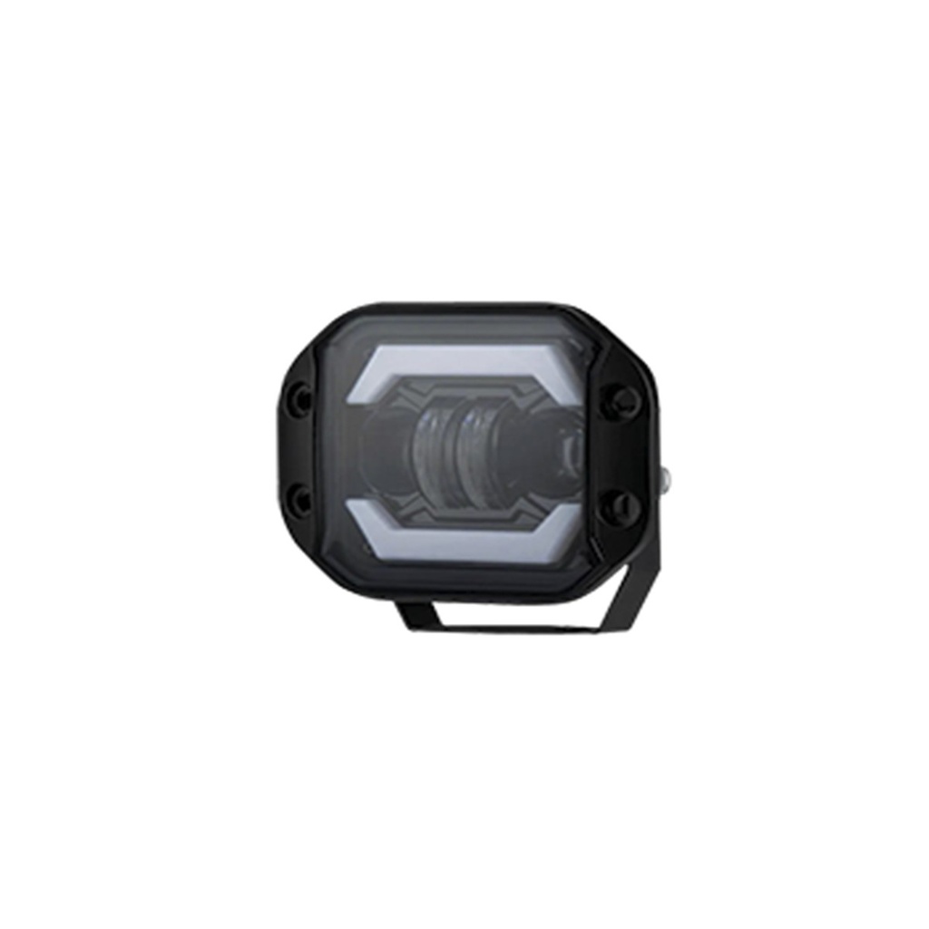 FARO AUXILIAR LED CON ESTROBO 2 LED CON OJO DE ANGEL CON LUZ DE CONTORNO