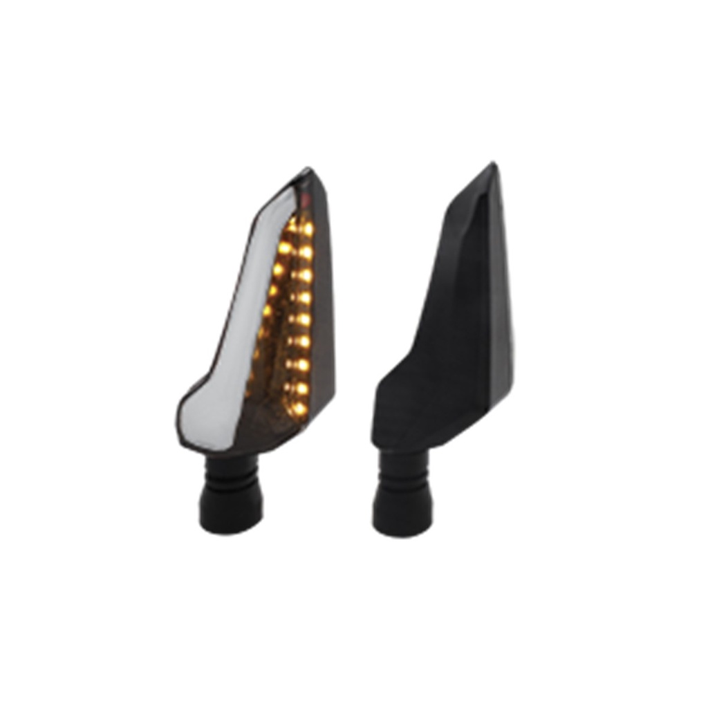  DIRECCIONAL LED SECUENCIAL TIPO ALA UNIVERSAL (AMARILLO-BLANCO)
