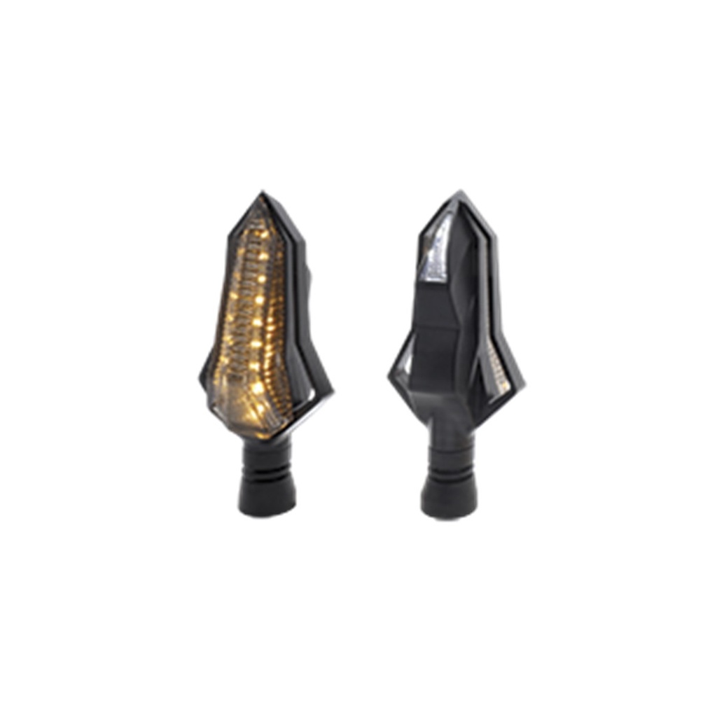  DIRECCIONAL LED SECUENCIAL TIPO SILUETA UNIVERSAL (AMARILLO-BLANCO)