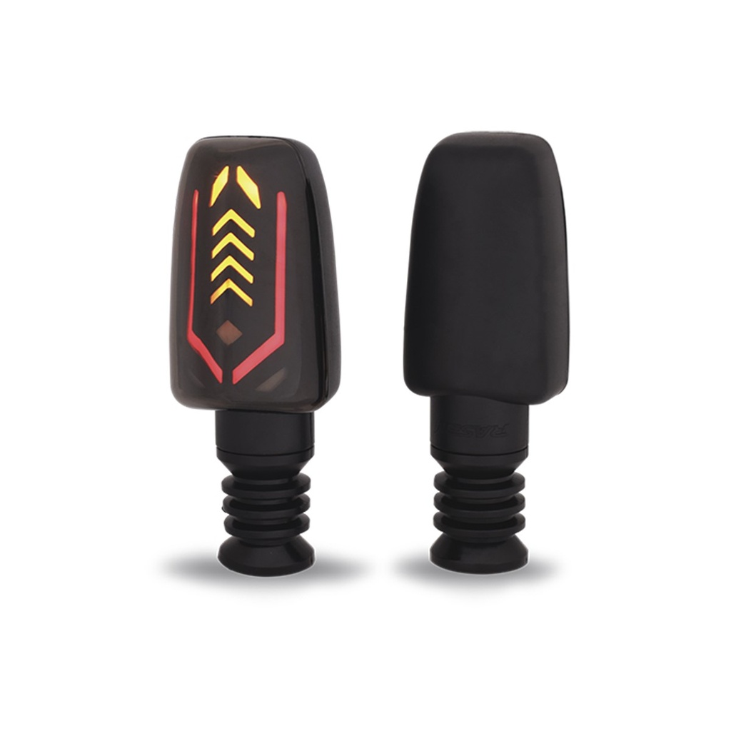 DIRECCIONAL LED SECUENCIAL TIPO DEPORTIVA  UNIVERSAL (AMARILLO-ROJO)