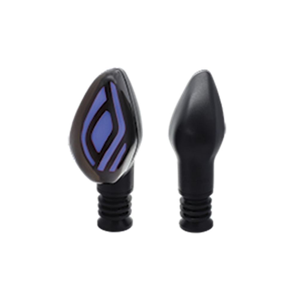 DIRECCIONAL LED SECUENCIAL TIPO OJO UNIVERSAL (AMARILLO-AZUL)