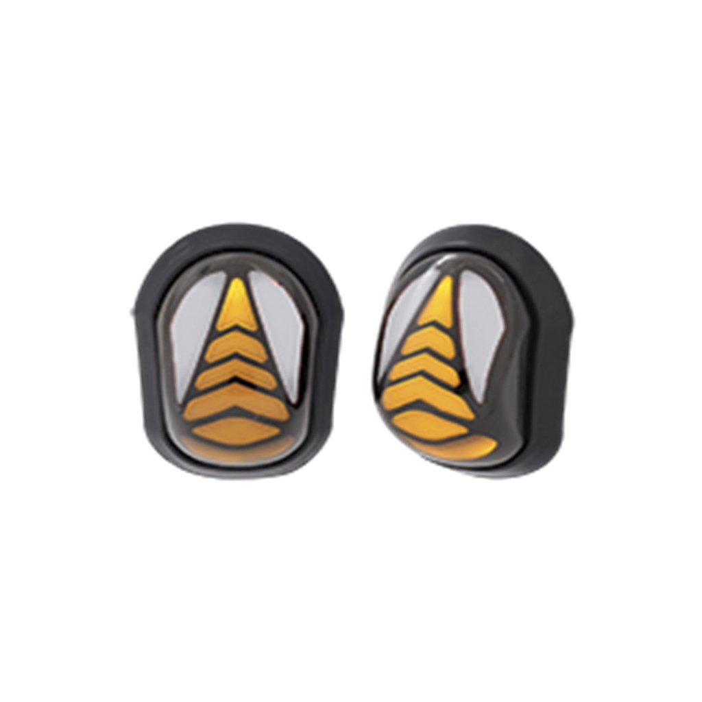 DIRECCIONAL LED SECUENCIAL TIPO SERPIENTE UNIVERSAL (AMARILLO-BLANCO)