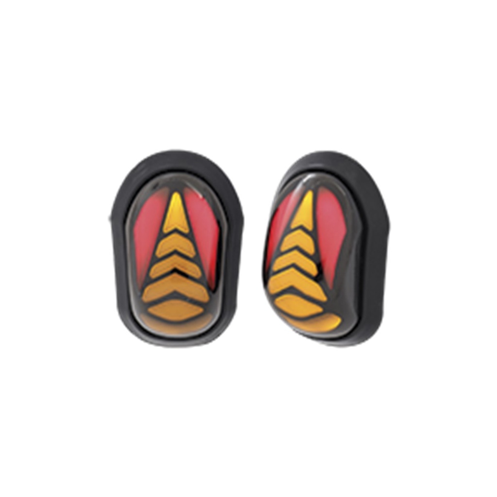 DIRECCIONAL LED SECUENCIAL TIPO SERPIENTE UNIVERSAL (AMARILLO-ROJO)