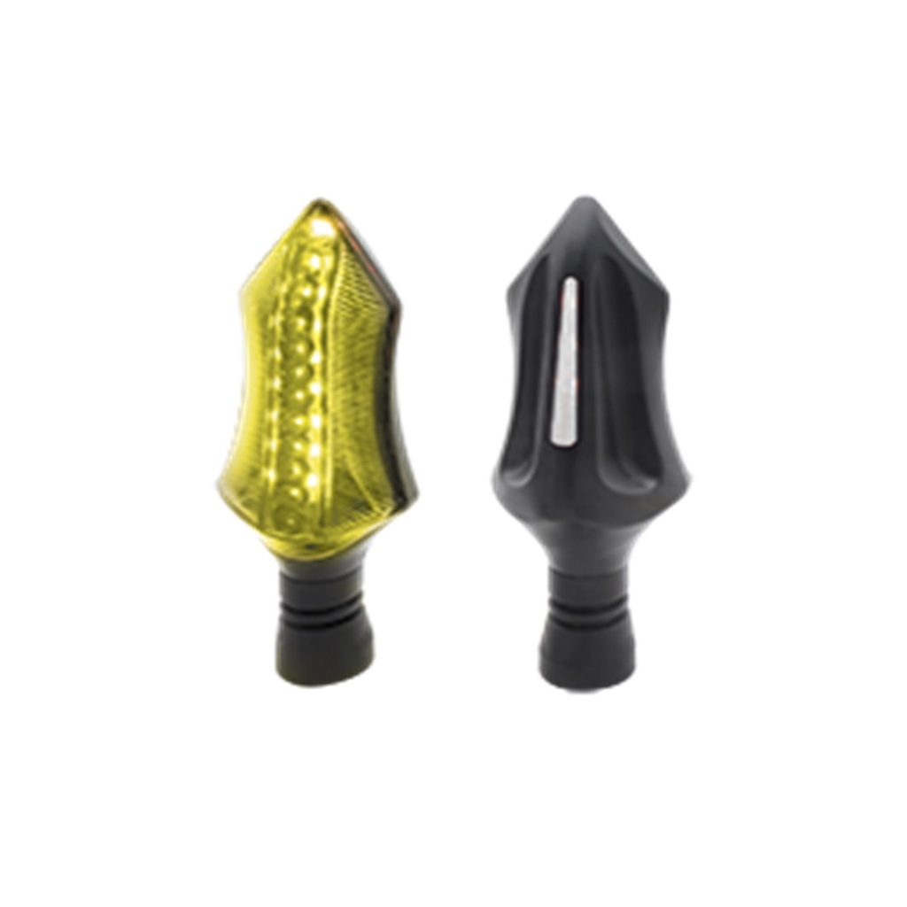 DIRECCIONAL LED SECUENCIAL TIPO DEPORTIVA UNIVERSAL (AMARILLO-BLANCO)