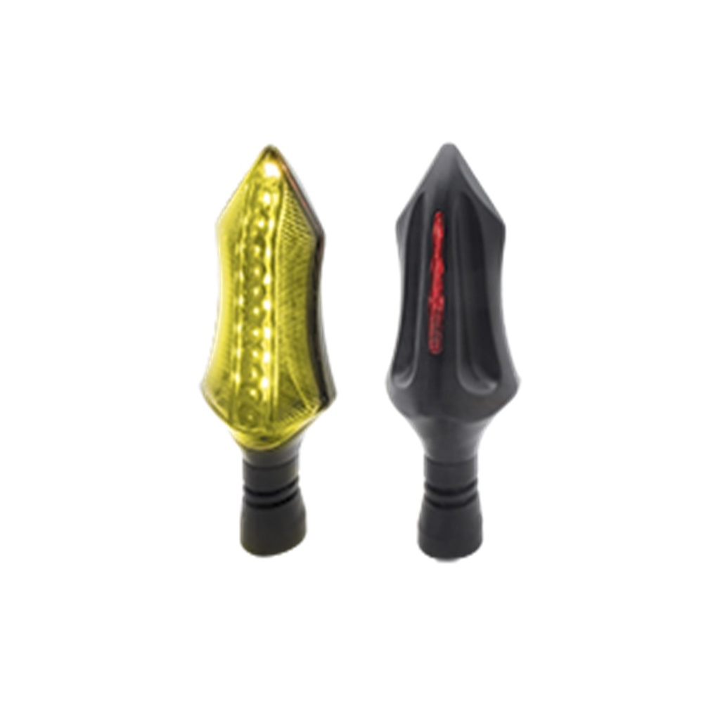 DIRECCIONAL LED SECUENCIAL TIPO DEPORTIVA UNIVERSAL (AMARILLO-ROJO)