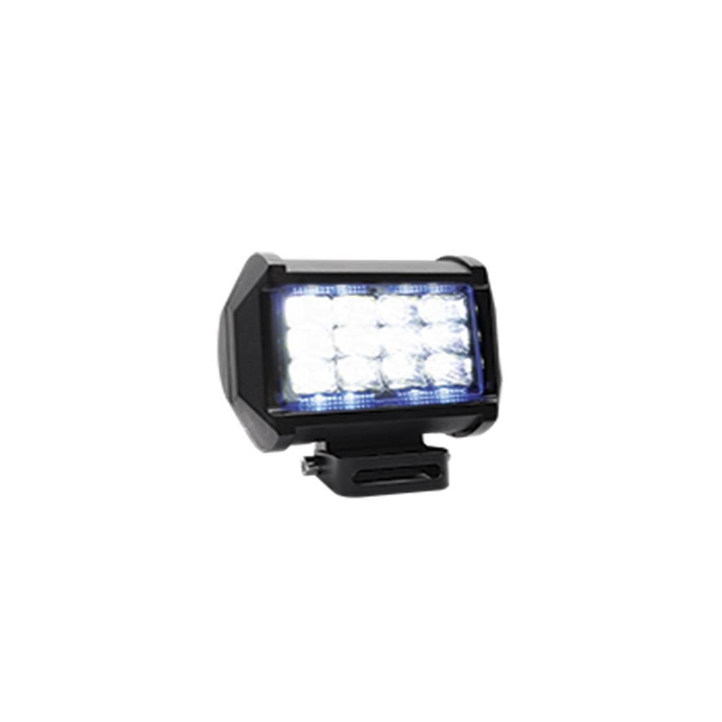 FARO AUXILIAR LED CUADRADO 3 FILAS 12 LED CON LUZ ALTA, BAJA Y ESTROBO