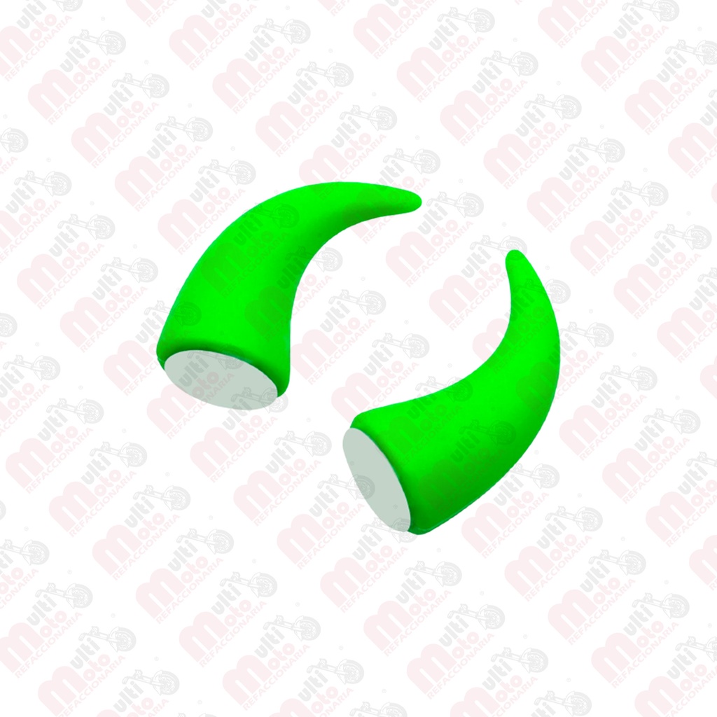 Cuernito corto para casco verde (copia)