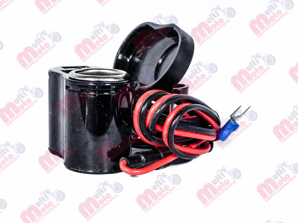 CARGADOR CON USB/ENCENDEDOR TAPA IMPER