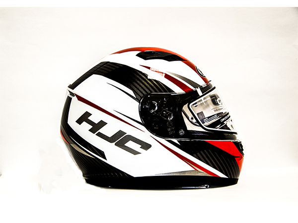 CASCO  CERRADO HJC KANE  BLANCO/ROJO L