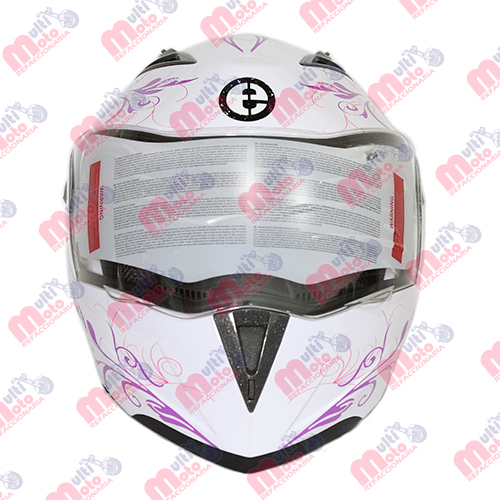 CASCO "EVOLUTION" ABATIBLE DAMA VOGUE BL MODELO:E-118