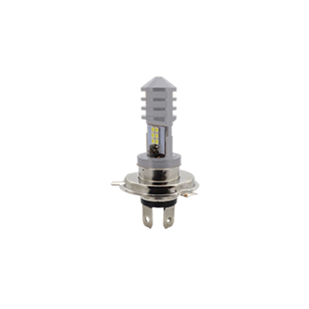 FOCO DE FARO 12 HIPER LED POTENTE H4 (PLATA-BLANCO)