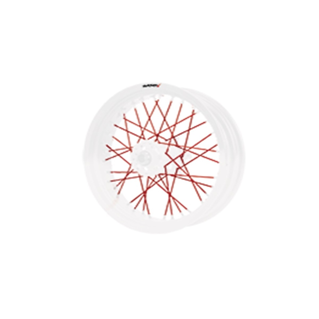 CUBIERTA DE RAYOS DE 170MM 36 PIEZAS COLOR ROJO