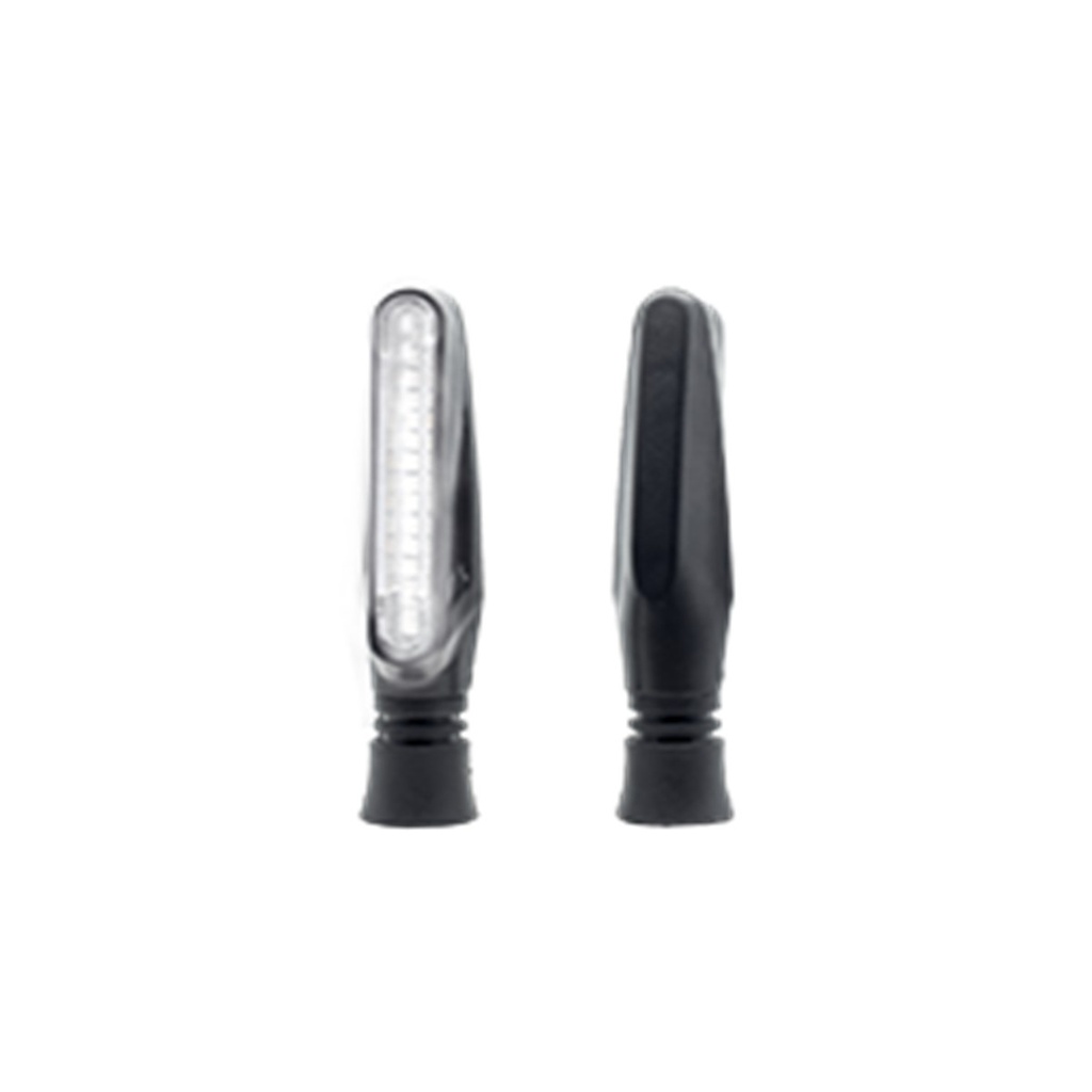 DIRECCIONAL LED DUO SECUENCIAL TIPO PLUMA AMAR-BLANCO UNIVERSAL
