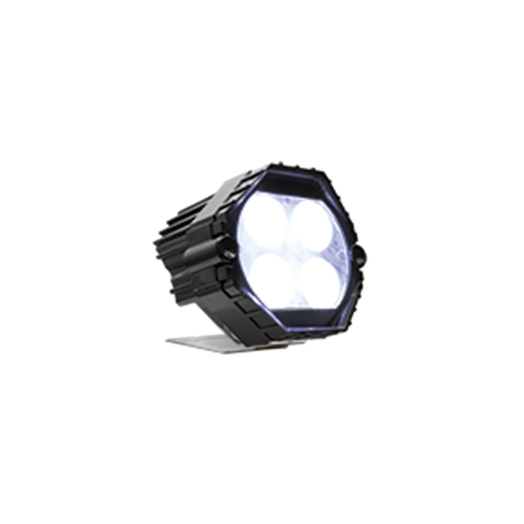 FARO AUXILIAR REDONDO 4 LED LUZ BLANCA CON LUZ ALTA,BAJA Y ESTROBO