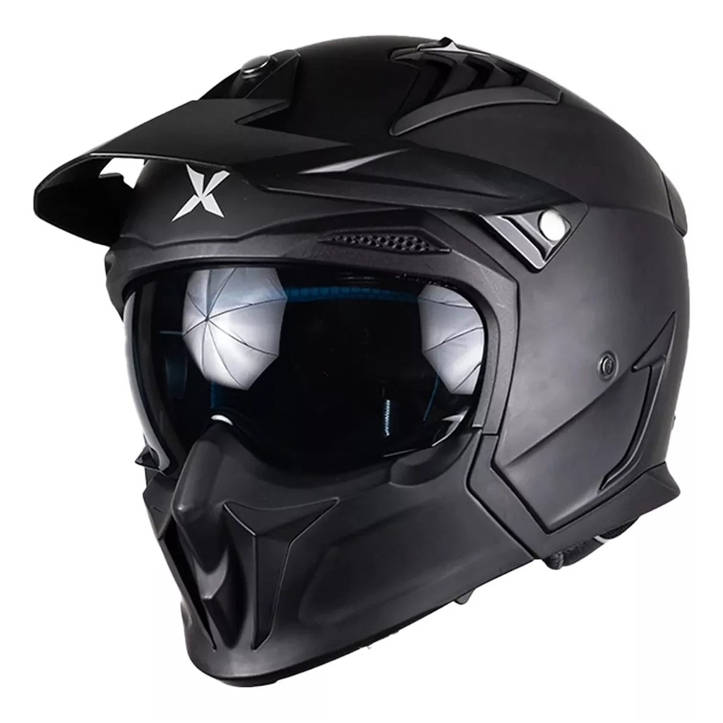 X-KOV CASCO TRACKER NEGRO MATE L